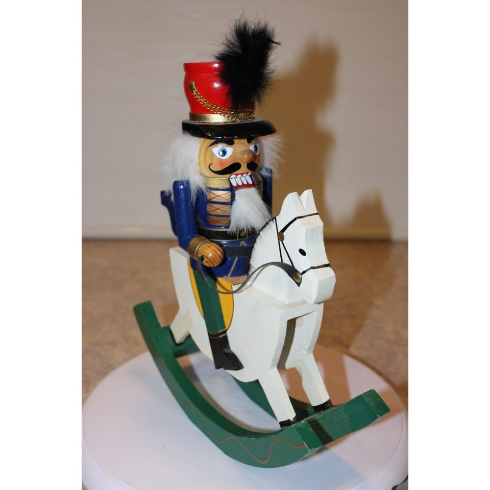 Nutcracker - Soldier on Rocking Horse - 12"